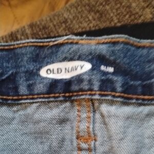 Old Navy Slim Men's Jeans - Light Blue Used With Care, No Holes